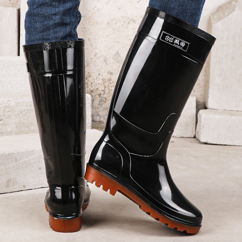 O1CN01ScCn512EGtmDE1ojV_2034538718-0-cib.jpg Men's Camouflage High-Tube Rain Boots - Image 1