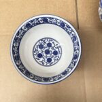 Blue White Porcelain Lotus Ramen Bowl - Image 4