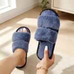 Navy Blue Fur Parallel / 44 45