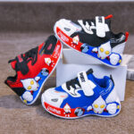 Boys' Ultraman Cartoon Sports Shoes – Soft Sole Non-Slip Velcro Sneakers for Young Children