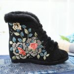 Women's Winter Quilted High-Heel Boots