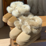 Women's Fleece-Lined High-Top Snow Boots - Image 4