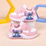 Girls' Cartoon Stitch Sneakers – Soft Sole Non-Slip Velcro Shoes (2026 Autumn) - Image 7