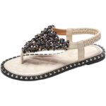 Rhinestone Flip-Toe Women's Summer Sandals - Image 5