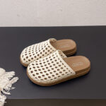 Women's Perforated Woven Mesh Flat Slippers - Image 6