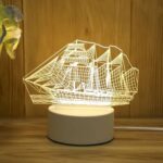 Sailboat / USB 16 Color Light (with Remote + Touch Switch) With Battery Compartment