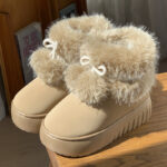 Women's Fleece-Lined High-Top Snow Boots - Image 3