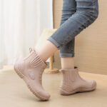 Women's Fleece-Lined Short Rain Boots - Image 2