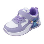 Girls' Cartoon Stitch Sneakers – Soft Sole Non-Slip Velcro Shoes (2026 Autumn) - Image 5