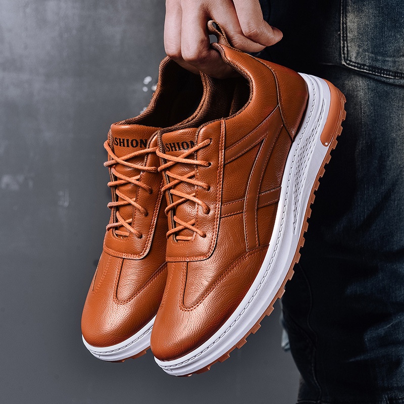 O1CN01eqy2RB1dLLfgfApHD_2212421583719-0-cib.jpg Men's Low-Top PU Sneakers - Image 1