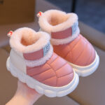 Kids Backless Fleece-Lined Waterproof Shoes