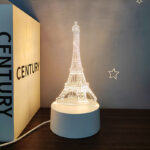 Eiffel Tower / Touch 3 Color USB + Battery Compartment (Cool, Warm, Neutral