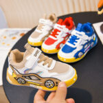 Kids' Cartoon Car-Shaped Sneakers – Non-Slip Soft Sole, Breathable Sports Shoes for Boys - Image 4