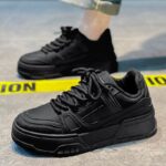 Minimalist Low-Top Platform Skate Sneakers - Image 3