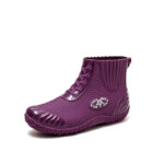 Women's Fleece-Lined Short Rain Boots - Image 5