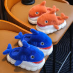 Kids Winter Fleece Lined Cotton Slippers - Image 2