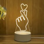 Heart Gesture / USB 16 Color Light (with Remote + Touch Switch) With Battery Compartment