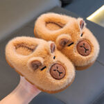 Kids Fleece-Lined Cotton Slippers