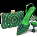 Women's Pointed-Toe High Heel and Clutch Bag Set - Image 4
