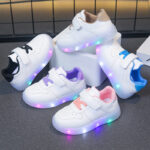 Kids LED Light-Up Low-Top Sneakers – Waterproof Casual Shoes - Image 4