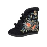 Women's Winter Quilted High-Heel Boots - Image 5