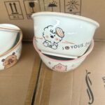 Underglaze Ceramic Candy Bowl Cartoon Print - Image 3
