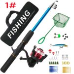 A Red Reel Set With Landing Net