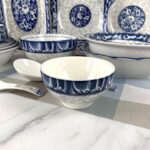 Blue and White Porcelain Tableware Collection - Ceramic Plates, Bowls & Spoons - Image 3