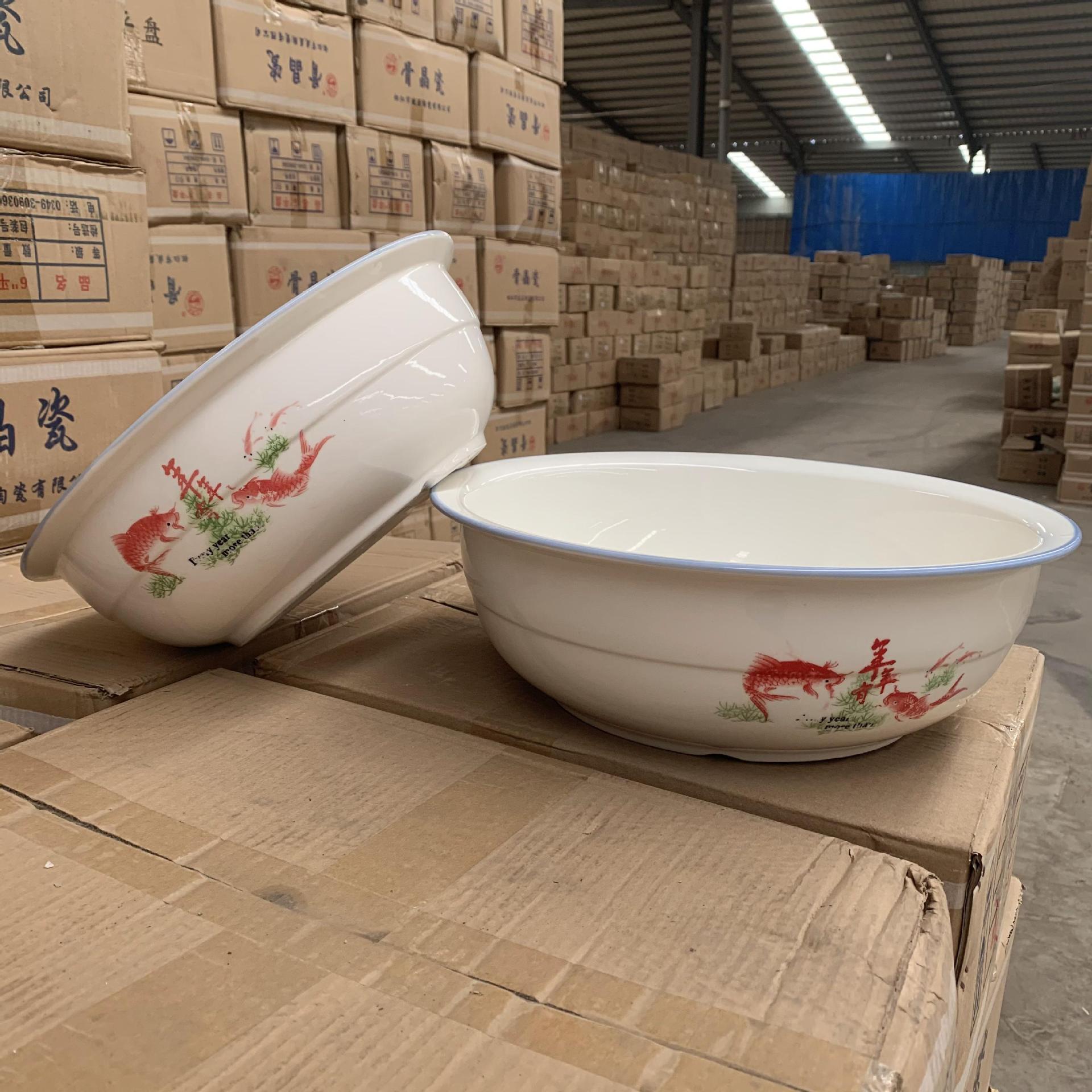O1CN01sRXU9k1KShJLcz8Ym_2207814031163-0-cib.jpg Ceramic Basin Set – Assorted Sizes, Bulk Boxes - Image 1