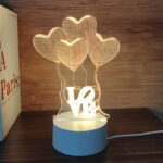 Heart Balloon / Touch 3 Color USB + Battery Compartment (Cool, Warm, Neutral