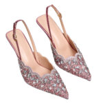 Rhinestone Stiletto Heel Pointed-Toe Mules - Image 5