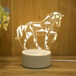 White Horse / USB 16 Color Light (with Remote + Touch Switch) With Battery Compartment