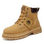 Men's High-Top Thick-Sole Work Boots - Image 5