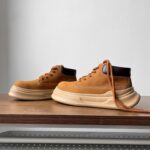 Men's High-Top Faux Leather Skate Shoes - Image 4