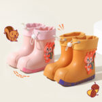 Kids Cartoon Squirrel Rain Boots - Image 3