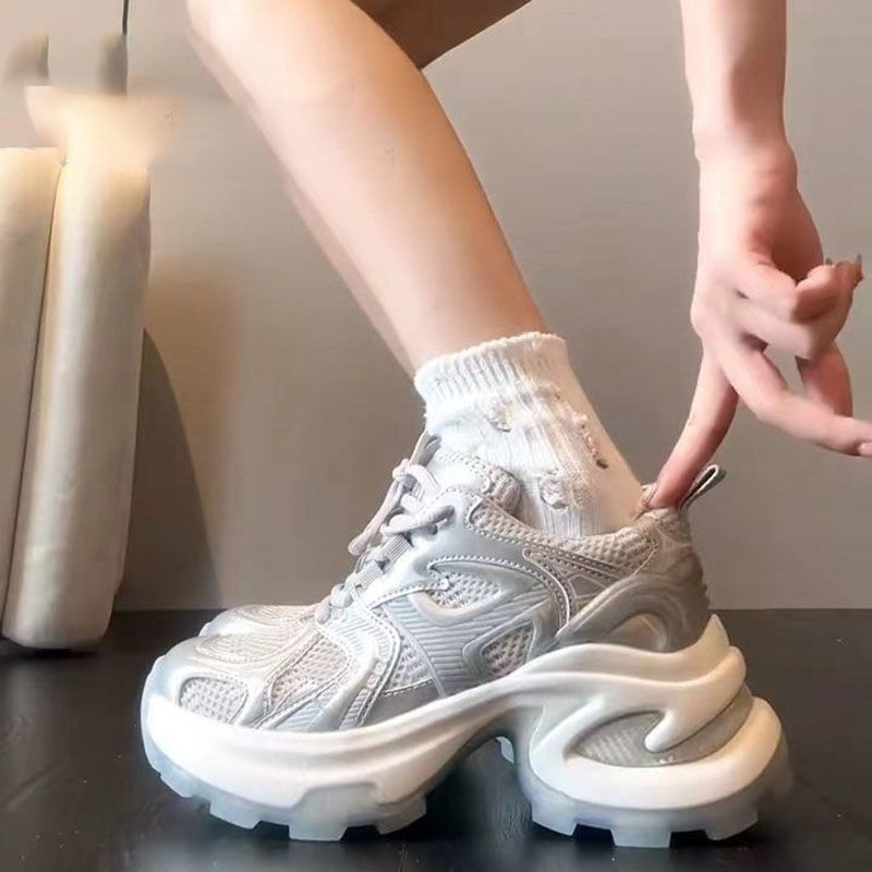 O1CN01wAPca11obo1qZouSz_2216508195244-0-cib.jpg Women's Breathable Mesh Dad Sneakers - Image 1
