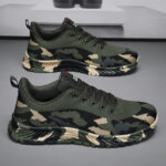 Camouflage Flyknit Lace-Up Casual Sneakers - Image 4