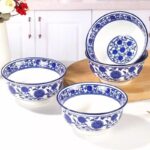 Blue and White Porcelain Noodle Bowl - Image 2
