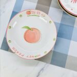 Peach You Are Happy 8 Inch Rain Stone Plate Box