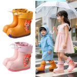 Kids Cartoon Squirrel Rain Boots - Image 2