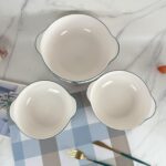 Double-Ear Ceramic Soup Bowls - Image 2