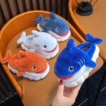 Kids Winter Fleece Lined Cotton Slippers - Image 4