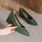 518 1 Olive Green (High Heel 4.5cm / 41