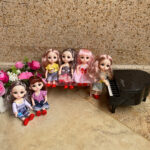 8-Piece Mini BJD Doll Set - Image 2