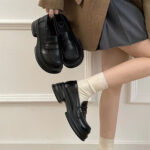 Round Toe Platform Loafers - Image 2