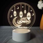 1691 Moon Lamp / USB Plug In Switch Three Color (White, Warm, Neutral