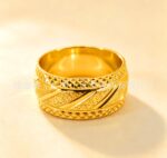 Gold-Plated Geometric Statement Ring - Image 16