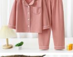 2026 Kids Autumn Winter Soft Collared Pajama Shirt & Pants Set | 8 Colors, 90–180 cm - Image 11