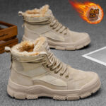 Men's Fleece-Lined High-Top Work Boots