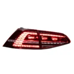 VW Golf 7 MK7 red LED rear lamp assembly close-up